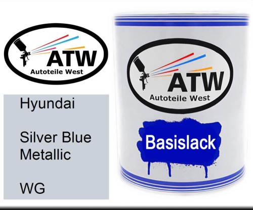 Hyundai, Silver Blue Metallic, WG: 1L Lackdose, von ATW Autoteile West.